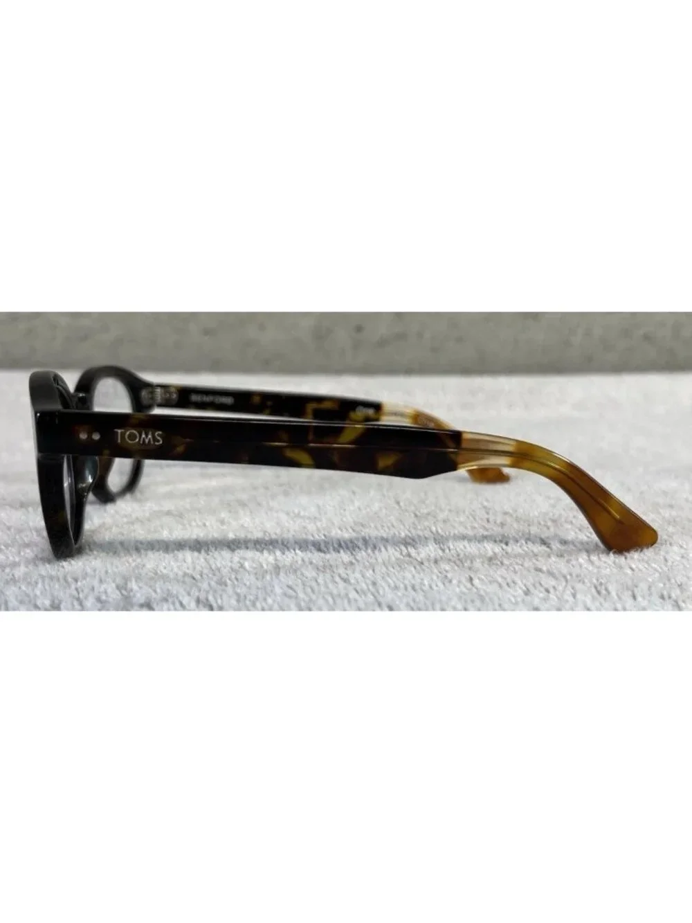TOMS Eyewear BENFORD Dark Brown Tortoise Round Eyeglasses Frames 47-23-143